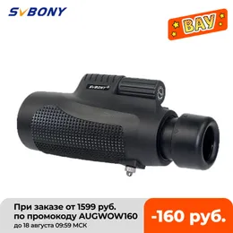 Svbony Monocular 8x42 Handfokus Teleskop Glaslinser BK7 Prismjakt Vandring Birdwatching Vattentät kikare F9116AB