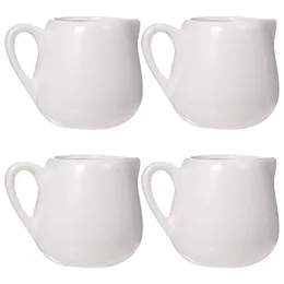 Łyżki 4 szt. Mini dzbanki Kuchnia Kuper Ceramiczny Creamer z uchwytem