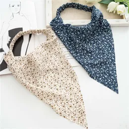 Summer Printting Women Bandanas Floral Triangle Hair Scarf Hairbands Scrunchies Girls Headbands Fashion Hair Accessories Turban