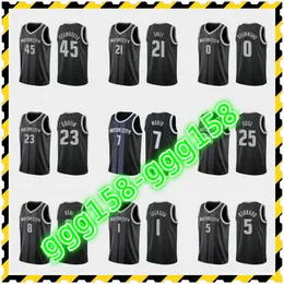 Stampa Uomo Donna bambino Qualsiasi giocatore Derrick Rose Blake Griffin Luke Kennard Christian Wood Navy Motor Maglia da basket personalizzata nera