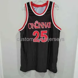 NOVA camisa de basquete rara dos anos 90 Cincinnati Bearcats Danny Fortson 25 XS-5XL.6XL costurada Retro NCAA