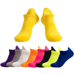 Men's Socks Athletic Sport Ankle Boat Nylon Outdoor Basketball Bike Running Breathable Non-Slip 9 Colors No Show