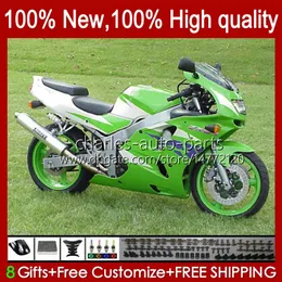 Kawasaki Ninja ZX-6R ZX600C ZX 6R 636 600CC 600 CC 94-97 Body 50HC.113緑色の工場BLK ZX-636 ZX600 ZX 6 R ZX600 ZX 6 REA 1997 1997 ZX6R 94 95 96 97フェアリングキット