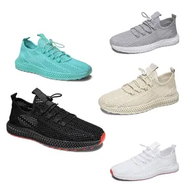 Running Shoes Spring Summer Mens Sneakers Svart Vit Gul Blå Andas Utomhus Slitage Mes