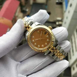 Damskie zegarki Factory Prawdziwe strzelanie damskie Złoty Diamentowy Dial Classic 26mm 279173 Automatyczny Prezent Boże Narodzenie z oryginalnym pudełkiem