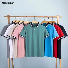 Male Polo Shirt Fahion Short Sleeve Polos Casual Running Football Jersey Golf Shirt Men's Tops Tee Cloting LS-S202 210518