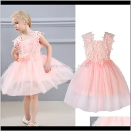 Aile Rabbit Girls Lace Flower Garza Princess Ponce Wedding Party Fashion Abbigliamento per bambini Abbigliamento K1 Aaqci Anusm