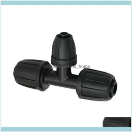 Suprimentos de rega Pátio, Lawn Home Gardenwatering Equipamentos Jardim Mangueira 1/2 a 3/8 Redução de Tee Barb Fech Porca 16mm Os 8/11 Conectores 3