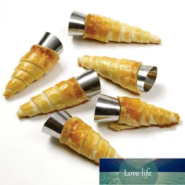 10Pcs/Set Kitchen Stainless Steel Baking Cones Horn Pastry Roll Cake Mold Spiral Baked Croissants Tubes Cookie Dessert Tool