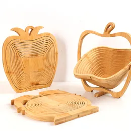 Bamboo Fruit Baskets for Kitchen Home Living Room Homestay Fruits Stand and Plate Free Delivery