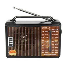 RX-608AC Radio FM AM SW1-2 4-bands Retro Portable Semiconductor Player Inbyggd högtalare
