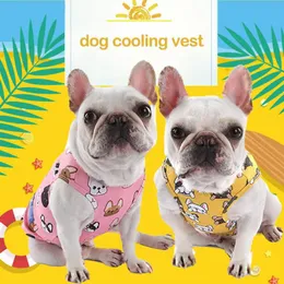 Dog Apparel Clearance Sale Pet Cooling T-shirt Vest Quick With Cute Print Three Layers Design Windproof Clothes