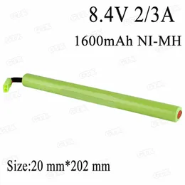 2 шт. 8.4V 1600MAH 2 / 3A Ni-MH Батарейный пакет с мини-тамия разъем для электроинструмента Бассейны робота Airsoft Gun