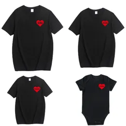 Hemden Familie Liebe passende Vater Mutter Tochter Sohn Kleidung T-Shirt König Königin T-Shirt 210417