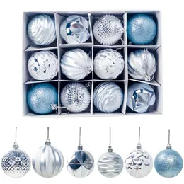 Decoração de festa 12pcs Christmas Xmas Tree Ornament Bauble pendura Ball Home