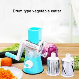 new Manual Slicer Kitchen Tools Vegetable Chopper Round Grater Potato Spiralizer Cutter Home Accessories EWD5781