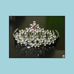 Hair Aessories Baby, Kids & Maternity Plastic Crown Wedding Tiara Ornaments Party Toys Dancing Dress Fashion Headband Drop Delivery 2021 N0K