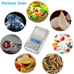 Mini Digital Scale 100/200/500g 0.01/0.1g Jewelry Electronic Pocket Scales Backlight Weight Balance Gram