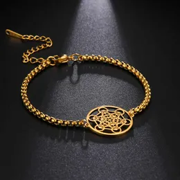 LIKGREAT Archangel Metatron Cube Bracelets for Women Men The Secrets of the Kabbalists Garden Solomon Geometric Bracelet Jewelry G1026