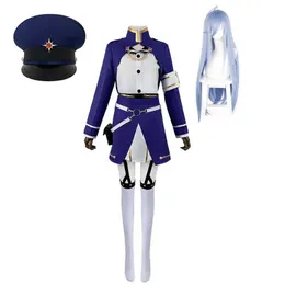Temedräkt till salu Anime 86 Eighty Six Vladilena Milize Cosplay kostymer Klänningar enhetliga kläder med tillbehör för Halloween Party