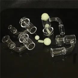 Rökning TERP SLURPER BANGERS BUVELED EDGE QUARTZ BANGER med 3 st Piller Pärlor för glas Bongs Oljeplattor Vattenrör