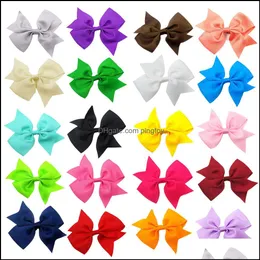 아기, 키즈 Maternity20pcs Swallowtail Boy Hairpin 아기 리브 리본 클립 어린이 Colorf Hairgrip Headwear Girls Hair Aessories 드롭 델리