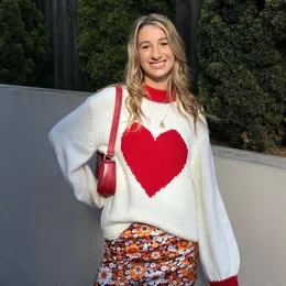 여자 스웨터 블랙 프라이데이 판매 2021 당기기 긴 슬리브 탑 의류 여성 카디건 펨메 겨울 달콤한 셔츠 Y2K 스웨터 wint