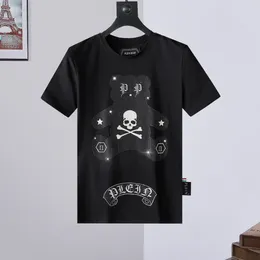 T-shirt da uomo ROUND NECK SS TEDDY BEAR PLEIN Magliette da uomo di design T-shirt da uomo con strass Skull T-shirt classiche di alta qualità PB 16582