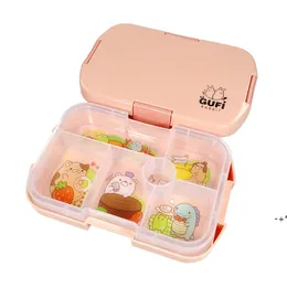 2 or 1 Pcs Lunch Box For Kids Food Safe Compartment Design Portable Containers School Waterproof Storage Boxes Microwavable JJA9180
