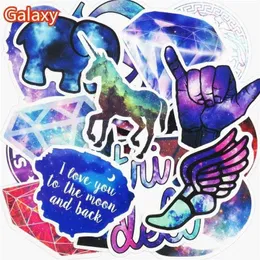 50 sztuk Galaxy Naklejki Mieszane Zabawki Cartoon Deskorolka Bagaż Winylu Kalkomanie Laptop Telefon Car Styling Bike JDM DIY Naklejki Nowy Przyjeżdżający samochód