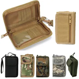 Borse multifunzione Sport all'aria aperta Zaino tattico Molle Gilet Accessorio per attrezzi Camouflage Portafoglio tattico in nylon multifunzionale