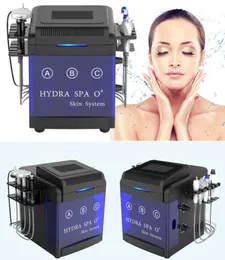 10 in 1 diamant microdermabrasion haut verjüngung maschine hydro aqua saubere sauerstoffstrahl schälen sprühpistole hydrofacial