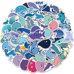 50 PCS Mixed No Repeating Graffiti skateboard Stickers Cartoon whale Animals For Car Laptop Fridge Helmet Pad Bicycle Bike Motorcycle PS4 book Guitar Pvc Decal