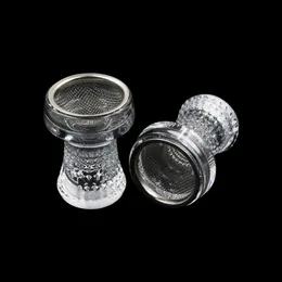 Szklany Kryształ Shisha Hookh Bowl Drut Mesh Filtr Waterpipe Palenie Przenośne Innowacyjne Design Prestiżowy Uchwyt Dekoracji Łatwy Czysty Wysokiej Jakości DHL za darmo