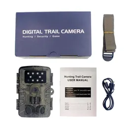 Jakt Trail Kamera 20mp 1080p Vattentät PIR Infraröd med Night Vision Wildlife Cam Surveillance Tracking PR700