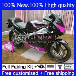 Bodywork For Aprilia RSV 125 RS 125 RR R 125RR RSV125RR RS-125 RS4 Black pink Body 7No.127 RSV125 1999 2000 2001 2002 2003 2004 2005 RS125 R 99 00 01 02 03 04 05 Fairing