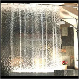 Aessories Bath Home & Gardenpeva Waterproof 3 Colors Transparent Bathroom Curtain High Quality 3D Shower Curtains Drop Delivery 2021 Mq9N4