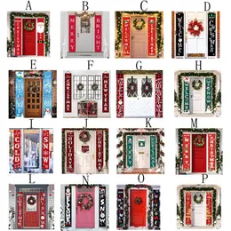 25 Style Christmas Couplets Merry Banner Door Hanging Banner Porch Sign Flags Decorations Curtain Xmas Couplet