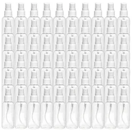 30ml 1oz CLEAR Plastic Fine Mist Spray Bottle Transparent Travel Bottles Portable Refillerbar sprutbehållare för eteriska oljor Kosmetiska