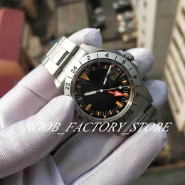 スーパーバージョンウォッチビンテージ40mm腕時計メンズ自動BPファクトリー2813アンティーク男性日光黒ステンレス鋼ベゼルスチールダイブ腕時計