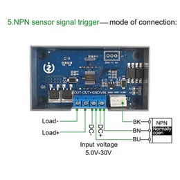 Timer K1KA 5V 12V 24V MOS-Schalter Triggerzyklus Zeitverzögerungsmodul Relaissteuerung 5-30V 0,1s-999Minuten einstellbar