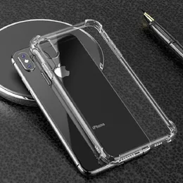 Transparente Handyhülle für iPhone 11 Pro MAX XS XR X 8 Plus 6s 7plus 5 Anti-Fall-TPU-schützende stoßfeste klare Abdeckung