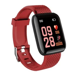 Smart Wristband Armband Bra kvalitet 116Plus Fitness Watch Armband med Hearrate Blodtryckspårning 116 Plus Reloj SmartWatch