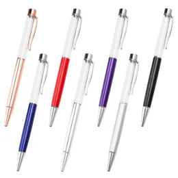 24 Colors Empty Tube Ballpoint Pens DIY Self-filling Metal Pen School Stationery Office Supplies Writing Gift Party favors