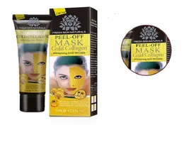 Peel Off Facial Mask Black Crystal Gold Collagen Milk Blackhead Remover Face Mask Skin Care