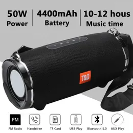 50 W High Power Bluetooth Lautsprecher TG187 Wasserdichte Tragbare Spalte PC Computer Lautsprecher Subwoofer Boom Box Musik Zentrum FM TF