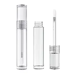 3.5ml Clear Empty Lip Gloss Tubes with Brush Refillable Lip Balm Bottles Eyelash Growth Liquid Tube Rubber Inserts Cosmetic Container LipGloss Wand Applicators