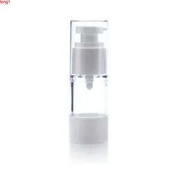 20 sztuk Airless Butelki Próbki Kosmetyczne Opakowania 15ml Emulsion Cream Rurki Plastikowe Małe puste pojemniki Obróć głowicę Ilość