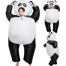 Mascot doll costume Inflatable Panda Costume For Women Adult Unisex Anime Bear Mascot Fancy Dress Animal Milk Cattle Carnival Party Hallowee
