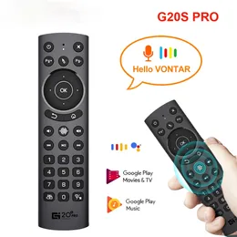 G20S Pro Smart Air Mouse Mouse Backit Voice Heal Direte Controp Gyroscope IR Learning для Android TV Box Km6 H96 x96 Max Plus для ноутбука компьютер